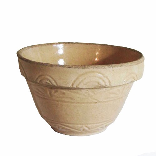Rare Small RRP & Co. Roseville #305 Yellow Ware Mixing Bowl 4" Tall