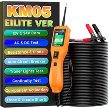 KZYEE KM05 Circuit Tester Probe Electrical System Car Diagnostic Tool 12-24V New