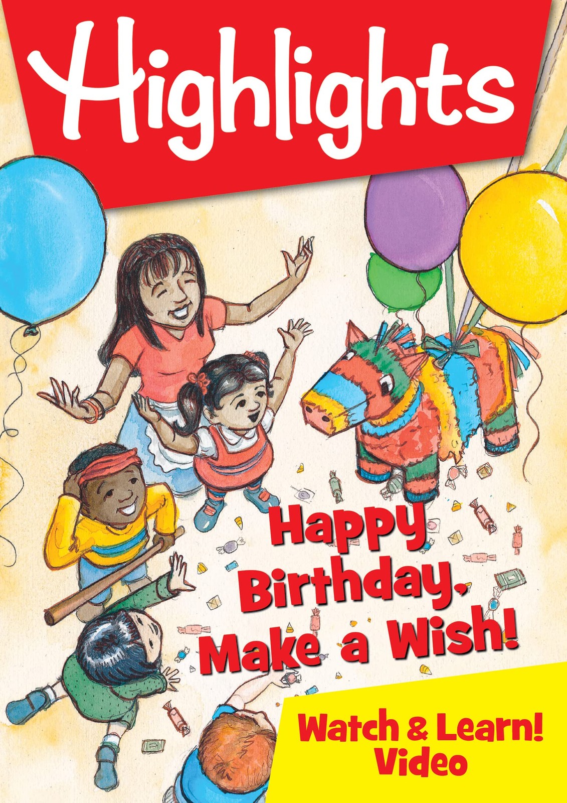 Highlights Watch & Learn!: Happy Birthday, Make A Wish! (DVD) Various actors