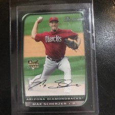 2008 Bowman Base Rookie Max Scherzer