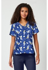Bluey Cherokee Scrubs Tooniforms V Neck Top TF797 BYNB