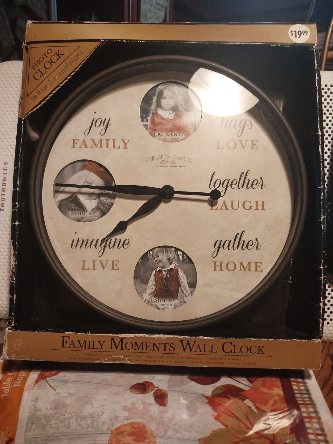 Family Moments Wall Clock by Firstime 7 Co. 3-3inch pisc.