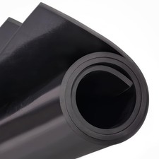 118"x40" Solid Rubber Sheet Heavy Duty Neoprene Rubber Roll Mats 1/8" Thick S...