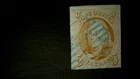 U S Stamps Scott 1b five cent Franklin blue cancel cv 715.00