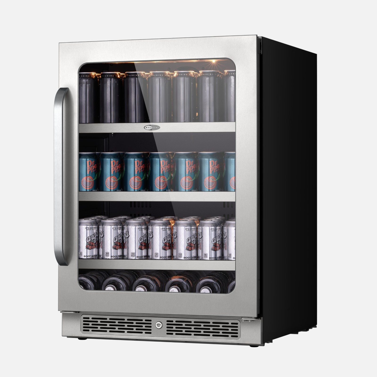 Whynter 24 inch Built-ln 140 Cans Undercounter Stainless Steel Beverage Fridge