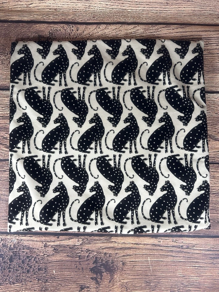 Funda Almohada Anthropologie Terciopelo Felino Cecily Jaguar Cat. Foto 4 de 4