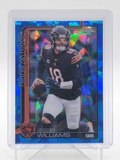 CALEB WILLIAMS 2025 TOPPS CHROME SAPPHIRE REFRACTOR #52 CHICAGO BEARS Q5692