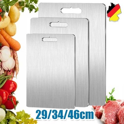1.7 mm Titan Schneidebretter Cutting Board 304 Edelstahl Doppelseitige für Küche