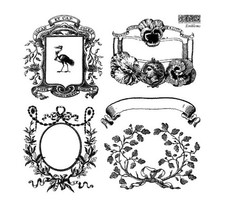 Iron Orchid Designs IOD Emblem Stamp Boxed Mini Stamp Set New 2026