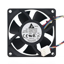 Cooling Fan For AUB0712VH 12V 0.56A 7CM 7025 4-Wire PWM Temperature Control *lj