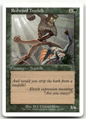 Redwood Treefolk #264 (NM) 7th Edition 7ED Magic MTG