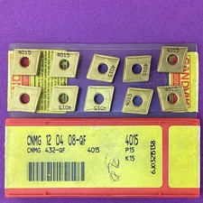 10pc SANDVIK CNMG 12 04 08-QF CNMG 432-QF Carbide Inserts 4015🎯Machinist