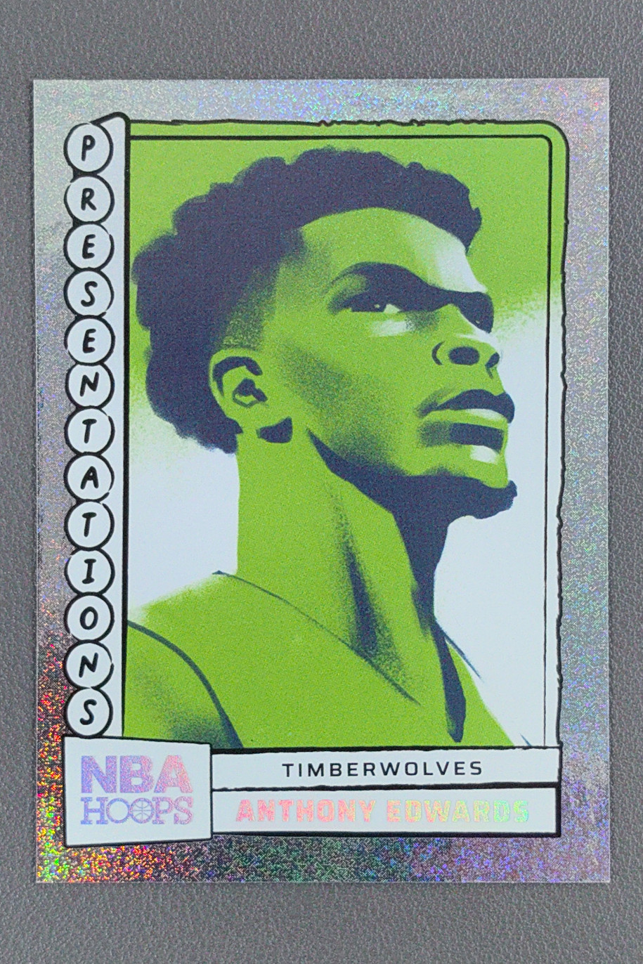 2024-25 Panini Hoops Anthony Edwards Presentations #7 SSP Timberwolves