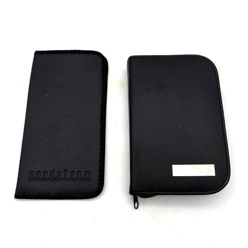 Lot of Black Travel Kits Nordstrom Glasses Case Traveler Manicure Nail Care Set