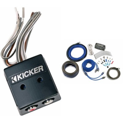 Kicker 46KISLOC K-Series Interconnect, Speaker To Rca W/ Line-Out Converter &...