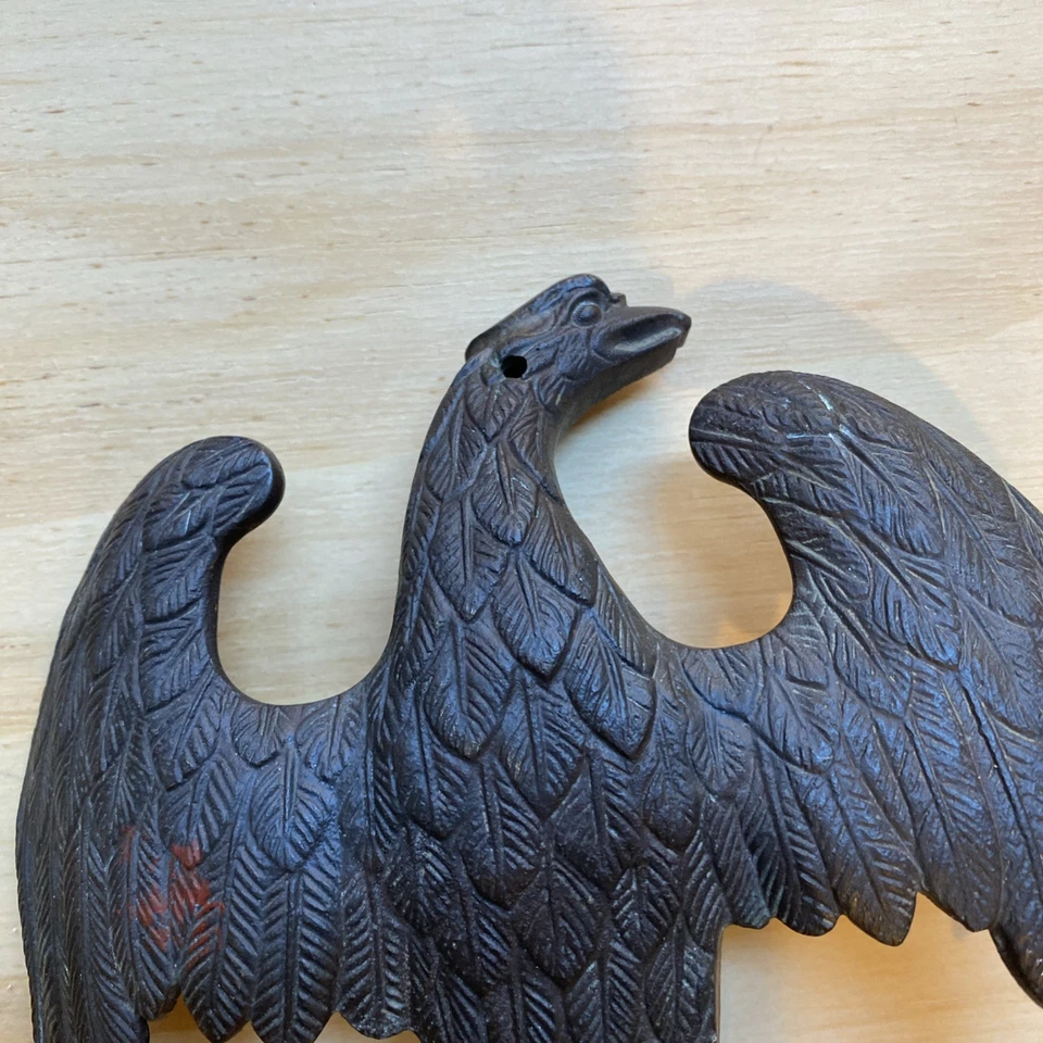 Antiguo poste de bandera de águila americana bronce vintage Foto 4 de 4