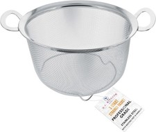 Stainless Steel Strainer Basket - 3-Quart Strainer Basket with Support Legs