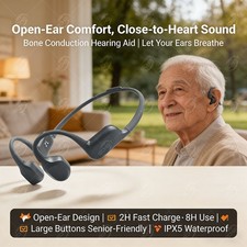 Bluetooth Bone Conduction Magnetic Hearing Aid Noise Reduction for the Elderly