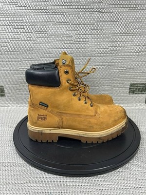 Timberland Pro Boots Mens Size 10 M Direct Attach Soft Toe Work Wheat Nubuck