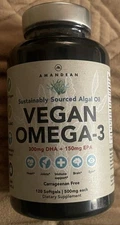 Premium Vegan Omega 3 Supplement Fish Oil Alternative DHA & EPA Algae Oil