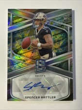 2024 Panini Spectra Neon Splatter Autograph #7/8 Spencer Rattler RC SAINTS