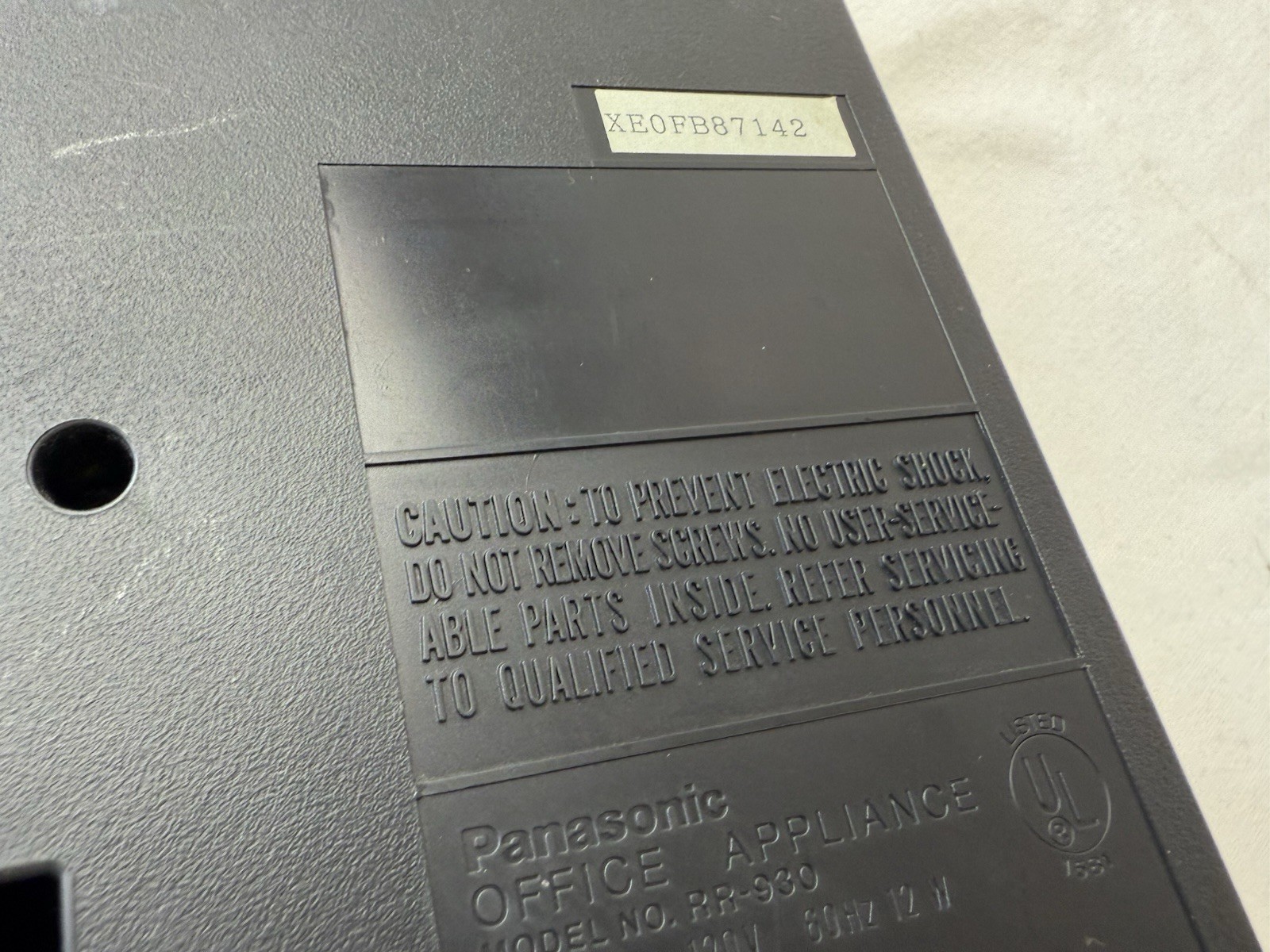 Panasonic RR-930 Black Microcassette Transcriber, TESTED