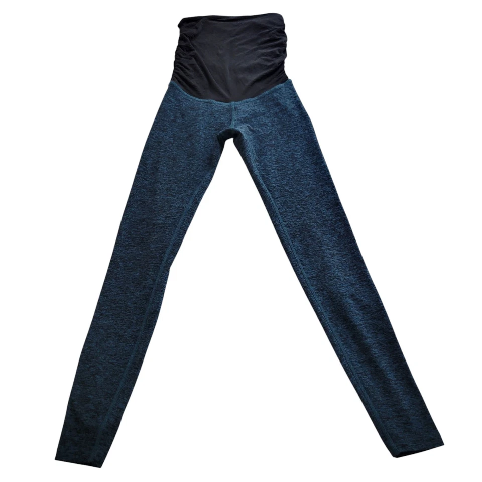 BEYOND YOGA- Beyond The Bump Leggings XS Maternity Spacedye Green Workout 26" - Image 3 of 4