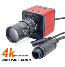 Ultra HD 4K 8MP Mini POE IP Camera 5-50Mm Manual Zoom Lens Audio 3/4/5MP Metal B