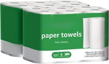 2-Ply -Sheets Paper Towel, 12 Basics Rolls =32 Regular Rolls,150 Sheets per Roll