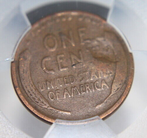 1918 PCGS LINCOLN WHEAT GENUINE DAMAGE -VG DETAIL 1C 8 ERROR - Picture 4 of 5