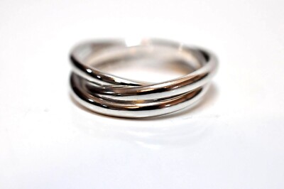 Elli Damen Ring Wickelring Trio Basic Blogger Trend in 925 Silber 15-FQ7647/991