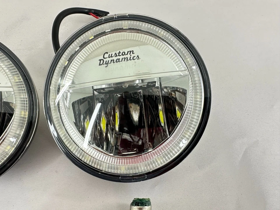 Harley Electra Glide 2004 dinámica personalizada bombilla de paso antiniebla señal de giro LED Foto 3 de 4