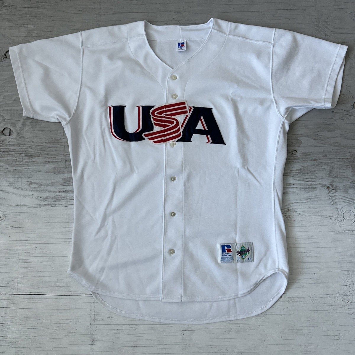 Vintage 90s WBC Russell Athletic Diamond Collection team USA