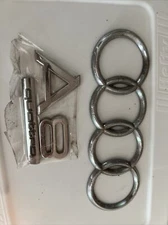 Audi trunk emblem badge decal logo rear  A4 OEM Genuine Original Factory