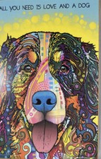 Dog Lover Plaque Decorative accent for dog lovers 7by10 NEW