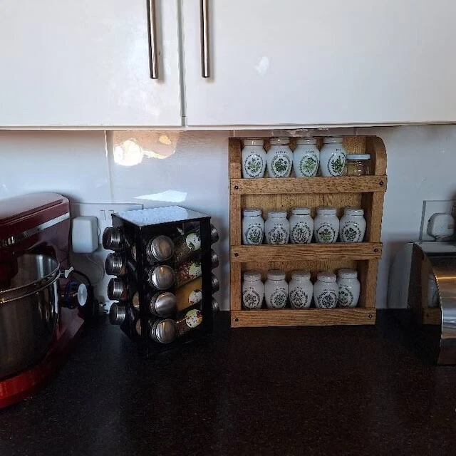 Rustic Wooden Spice/ Herb Rack, Kitchen Shelving, Kitchen Storage, Shelving - Image 4 of 4