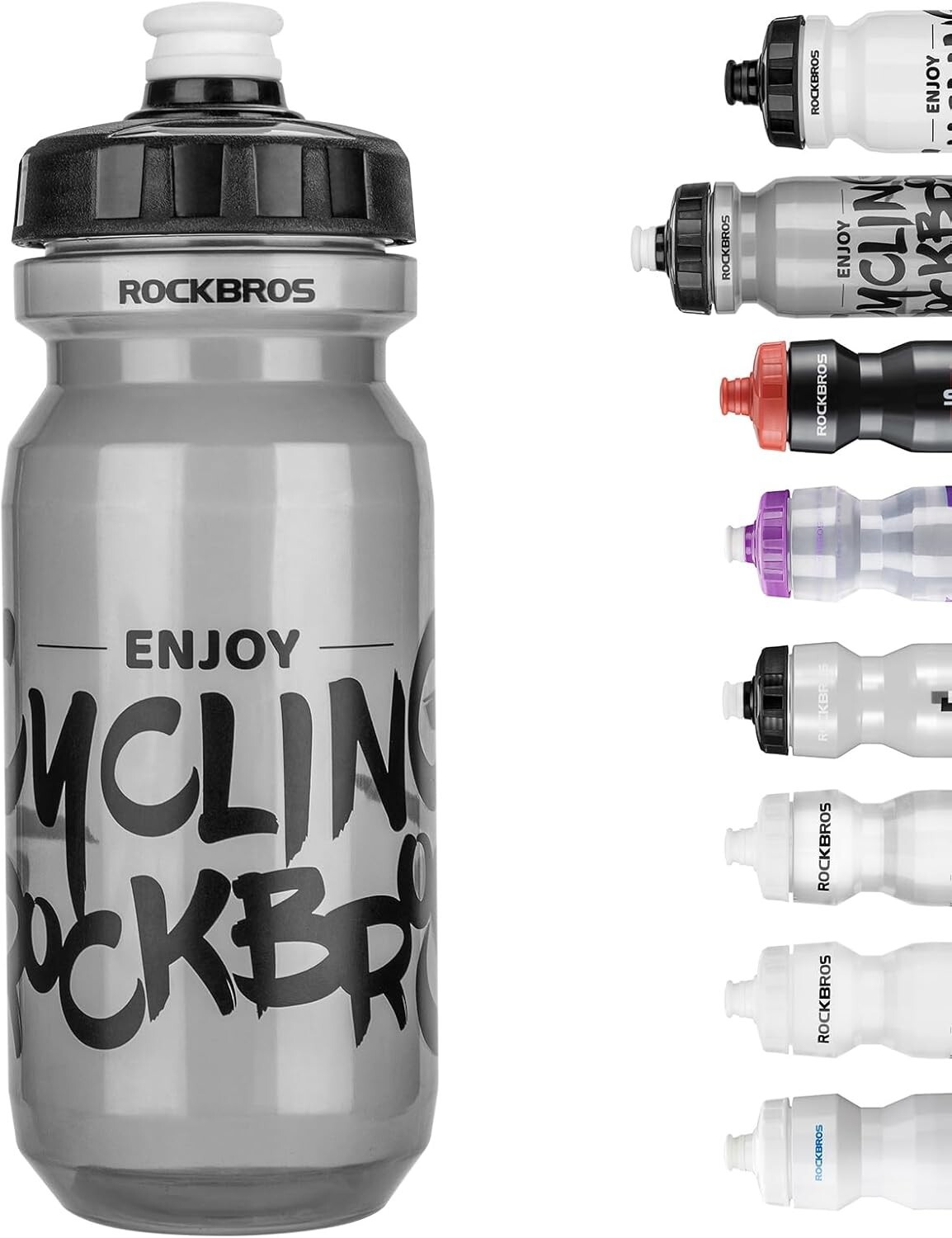 ROCKBROS Cycling Water Bottle, 20-25oz Cycling Bottle, BPA-Free 2 pack