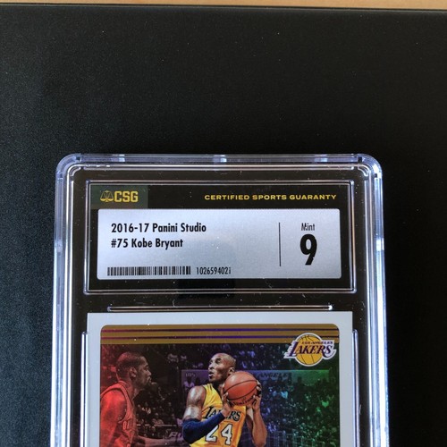 2016-17 Panini Studio Kobe Bryant #75 CSG 9 Mint Los Angeles Lakers NBA - 第 2/4 張圖片