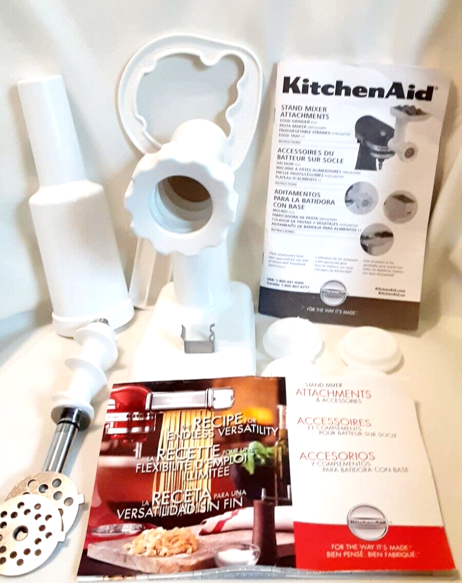 KitchenAid SNFGA Stand Mixer Attachment Pasta Maker & Food Grinder