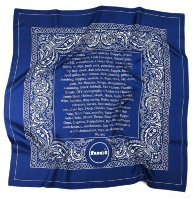 【SS25_week12 】Supreme Silk Bandana（Navy） Supreme Silk Bandana Blue - SS25 - US