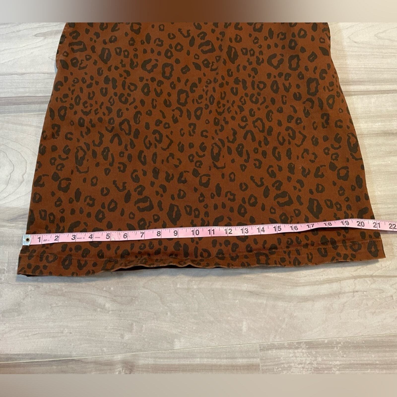 Universal Thread Brown & Black Leopard Print Dres… - image 15