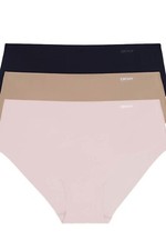 Lot of 3 DKNY Sz XL Logo Cut Anywhere Seamless Hipster Panties Underwear DK5028