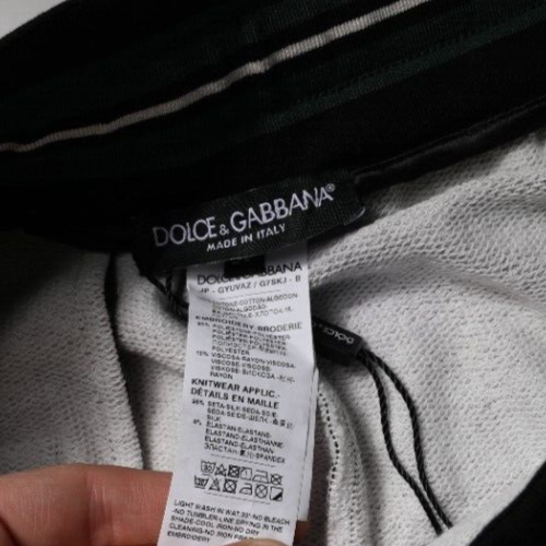DOLCE & GABBANA Pants Black Floral King Men Jogger Sweatpants IT46/W32/S 870usd - Picture 5 of 6