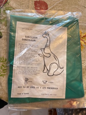 RARE NOS SINCLAIR GAS STATION INFLATABLE DINO SINCLAIR DINOSAUR #835