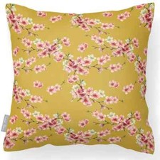 Luxury Outdoor Waterproof Garden Bench Filled Cushion Cherry Blossom Many Colour