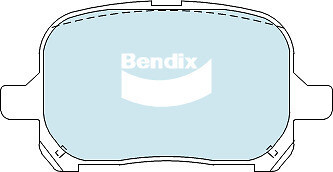 Juego de pastillas de disco de freno delantero Bendix DB1345 GCT para TOYOTA AVALON CAMRY HARRIER TARAG - Imagen 2 de 2