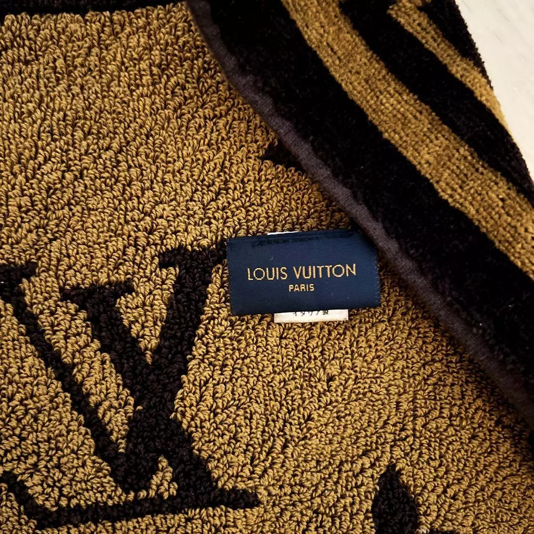 Louis Vuitton Navy Stripe LV Graphical Beach Towel 82LZ525S