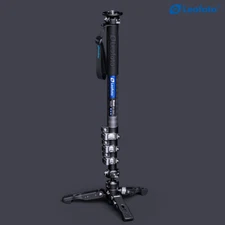 [Leofoto USA] Leofoto MV-324C+VD-03 4-Section Video Monopod Kit w Base Support