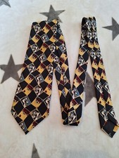 Vintage 1999 Looney Tunes Mania 100 Polyester Bugs Bunny and Taz Men's Neck Tie