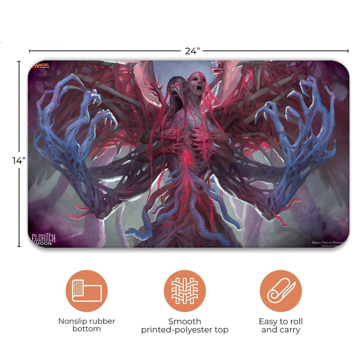 MTGプレイマット　AnswerdCall Magic tcgカードゲームマット、mtgプレイマット、ixalanの紛失